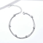 Bracciale in argento sterling S925 da donna, gioielli in argento placcato platino, gioielli in argento, SCB131