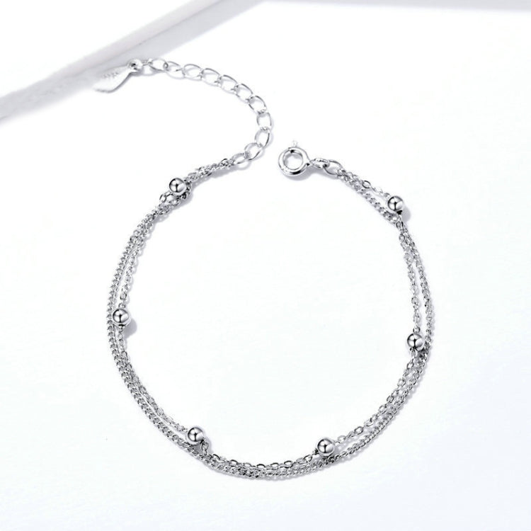 Bracciale in argento sterling S925 da donna, gioielli in argento placcato platino, gioielli in argento, SCB131