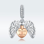 Il ciondolo in argento sterling 925 può aprire per sempre il fascino della casa, accessorio per braccialetto fai da te, SCC1299