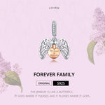 Il ciondolo in argento sterling 925 può aprire per sempre il fascino della casa, accessorio per braccialetto fai da te, SCC1299