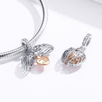Il ciondolo in argento sterling 925 può aprire per sempre il fascino della casa, accessorio per braccialetto fai da te, SCC1299
