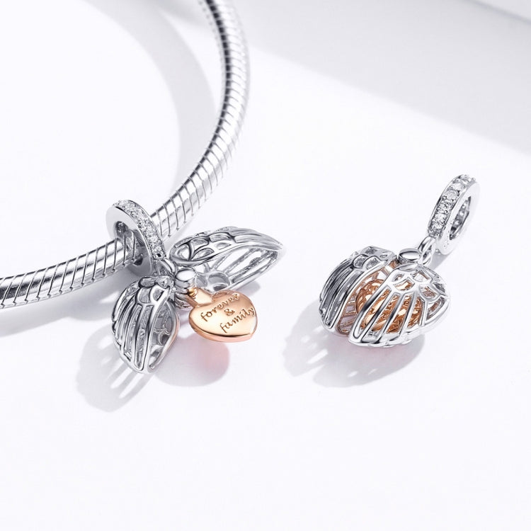 Il ciondolo in argento sterling 925 può aprire per sempre il fascino della casa, accessorio per braccialetto fai da te, SCC1299