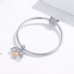 Il ciondolo in argento sterling 925 può aprire per sempre il fascino della casa, accessorio per braccialetto fai da te, SCC1299