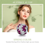 Accessori con perline fai da te con ciondolo a molla con perline in argento sterling 925, SCC570