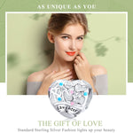 Accessori per bracciale fai da te con perline a forma di cuore d'amore in argento sterling 925, SCC1152