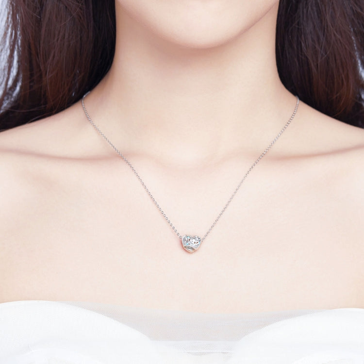 Accessori per bracciale fai da te con perline a forma di cuore d'amore in argento sterling 925, SCC1152