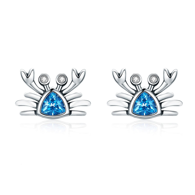 Orecchini in argento sterling Little Crab con zirconi