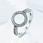 Anello intarsiato da donna in argento sterling S925, 5, 6, 7, 8, 9
