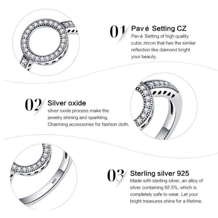 Anello intarsiato da donna in argento sterling S925, 5, 6, 7, 8, 9
