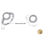 Anello intarsiato da donna in argento sterling S925, 5, 6, 7, 8, 9