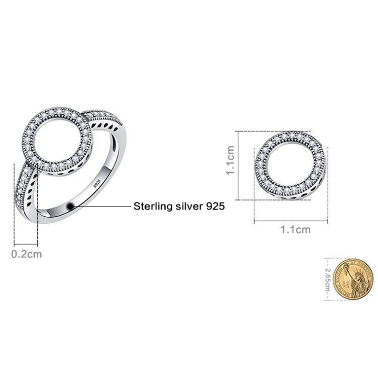 Anello intarsiato da donna in argento sterling S925, 5, 6, 7, 8, 9
