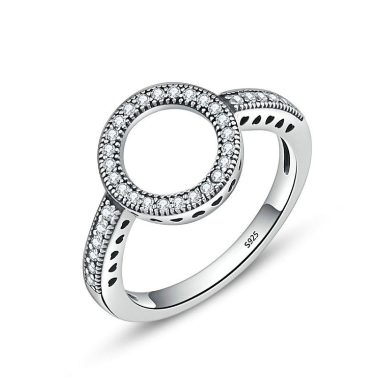 Anello intarsiato da donna in argento sterling S925, 5, 6, 7, 8, 9