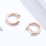 Orecchini semplici Orecchini in argento sterling S925 Fibbie per orecchie, Rose Gold, Silver, Gold