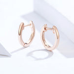 Orecchini semplici Orecchini in argento sterling S925 Fibbie per orecchie, Rose Gold, Silver, Gold