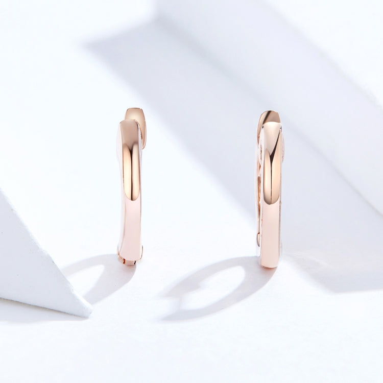 Orecchini semplici Orecchini in argento sterling S925 Fibbie per orecchie, Rose Gold, Silver, Gold