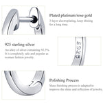 Orecchini semplici Orecchini in argento sterling S925 Fibbie per orecchie, Rose Gold, Silver, Gold