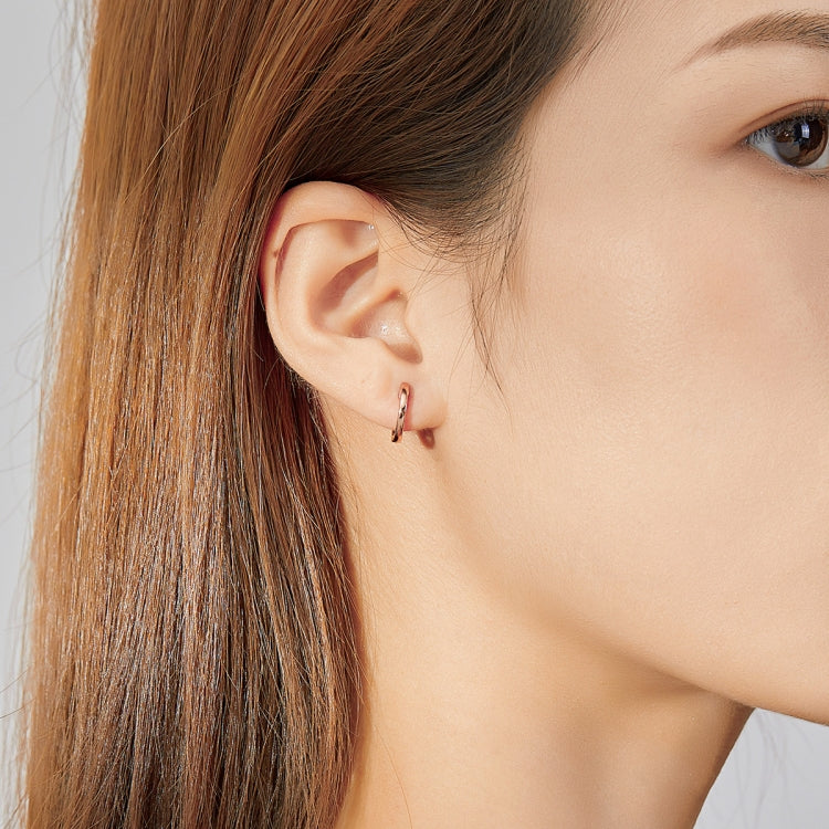 Orecchini semplici Orecchini in argento sterling S925 Fibbie per orecchie, Rose Gold, Silver, Gold