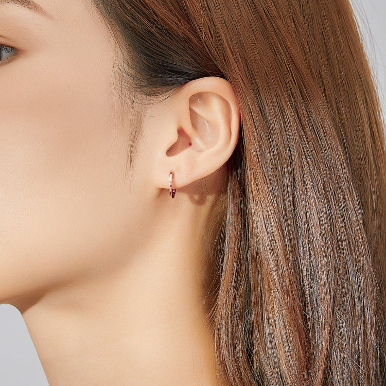 Orecchini semplici Orecchini in argento sterling S925 Fibbie per orecchie, Rose Gold, Silver, Gold