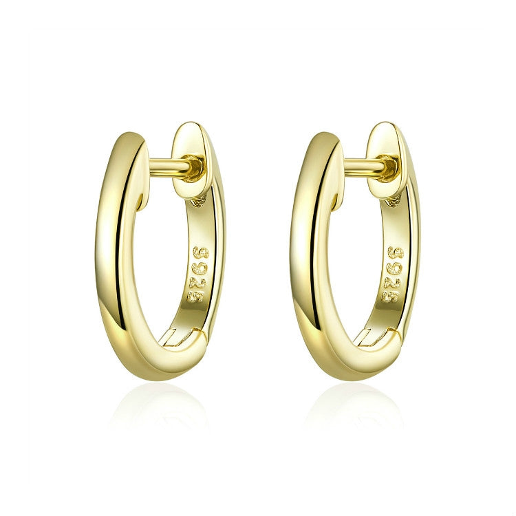 Orecchini semplici Orecchini in argento sterling S925 Fibbie per orecchie, Rose Gold, Silver, Gold