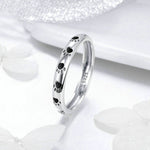 Anello con impronta di animale domestico Anello con goccia di olio in argento sterling S925, 5, 6, 7, 8, 9