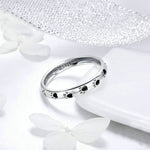 Anello con impronta di animale domestico Anello con goccia di olio in argento sterling S925, 5, 6, 7, 8, 9