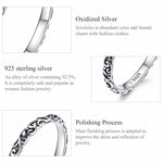 Anello in argento sterling con motivo vintage Anello con motivo alla moda S925, 6 US Size, 7 US Size, 8 US Size, 9 US Size