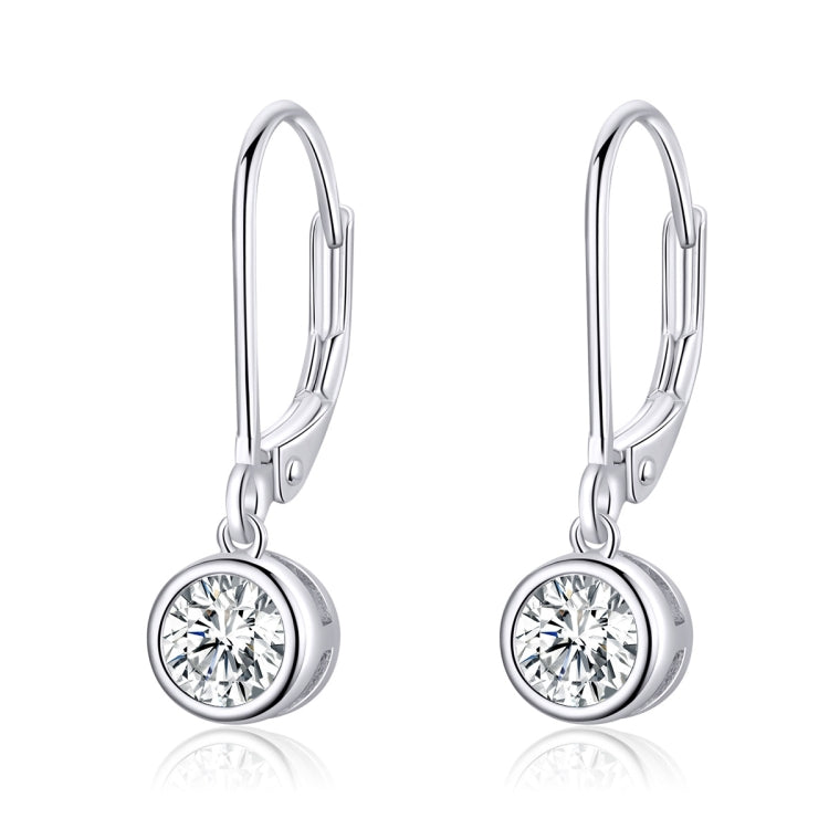 Orecchini in argento sterling S925 Orecchini semplici con zirconi, SCE747