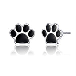 Orecchini gocciolanti con stampa zampa di animale domestico in argento sterling, SCE757