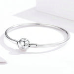 Bracciale con perline fai-da-te con stella in argento sterling S925, 17cm, 19cm