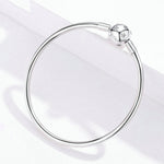 Bracciale con perline fai-da-te con stella in argento sterling S925, 17cm, 19cm