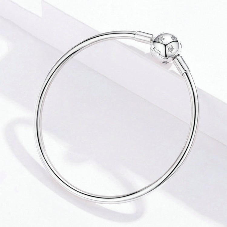 Bracciale con perline fai-da-te con stella in argento sterling S925, 17cm, 19cm