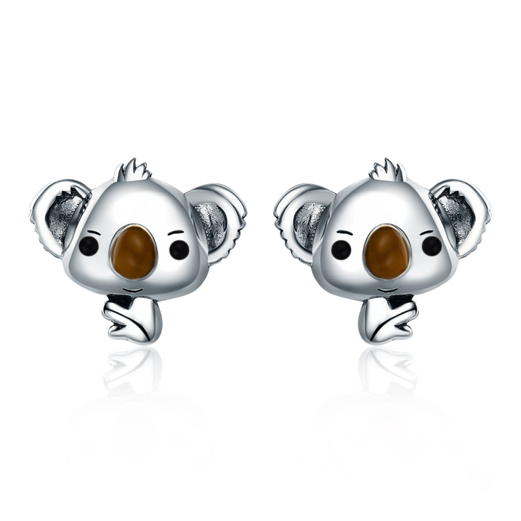 Orecchini donna Koala in argento sterling con pietre