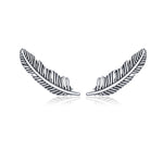 Orecchini di piume retrò Orecchini per ragazze in argento sterling, SCE865