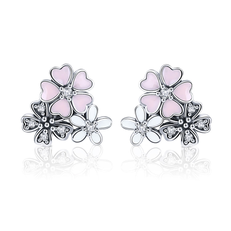 Orecchini donna argento 925 fiore margherita 1,1 cm