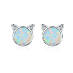 Orecchini fai da te Orecchini in argento sterling con gatti Orecchini con zirconi