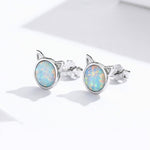 Orecchini fai da te Orecchini in argento sterling con gatti Orecchini con zirconi