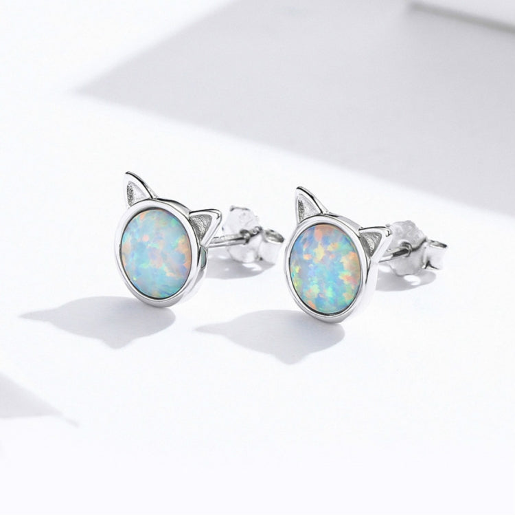 Orecchini fai da te Orecchini in argento sterling con gatti Orecchini con zirconi