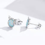 Orecchini fai da te Orecchini in argento sterling con gatti Orecchini con zirconi