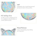Orecchini fai da te Orecchini in argento sterling con gatti Orecchini con zirconi