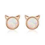 Orecchini fai da te Orecchini in argento sterling con gatti Orecchini con zirconi