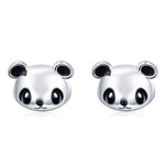 Orecchini femminili di temperamento degli orecchini in argento sterling Panda S925, SCE386