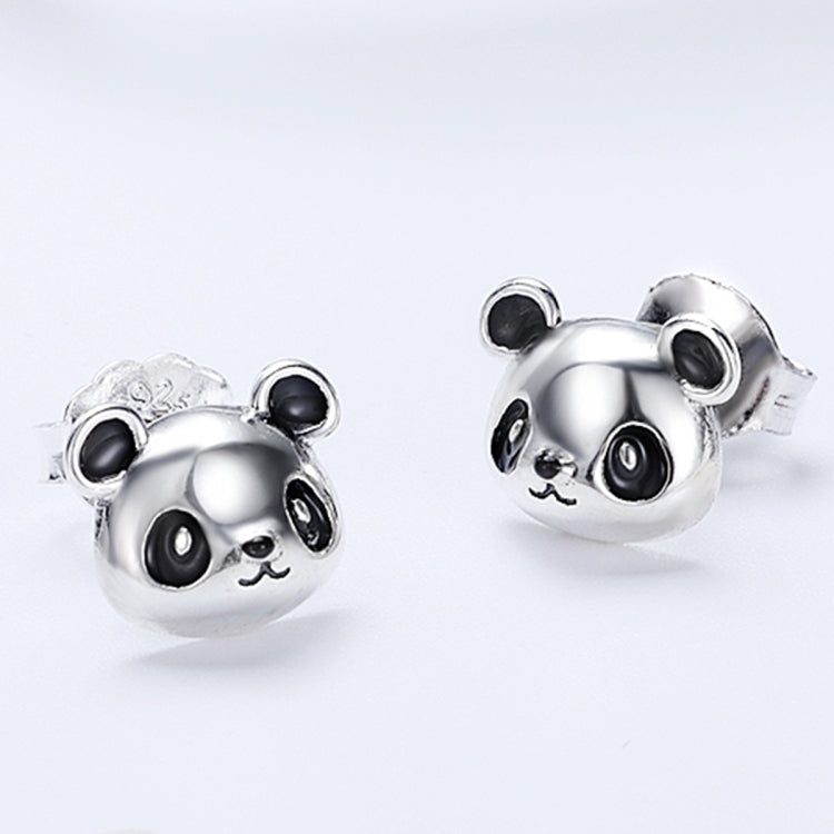 Orecchini femminili di temperamento degli orecchini in argento sterling Panda S925, SCE386