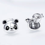 Orecchini femminili di temperamento degli orecchini in argento sterling Panda S925, SCE386