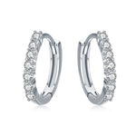Orecchini di gioielli in argento sterling S925 Orecchini con zirconi intarsiati