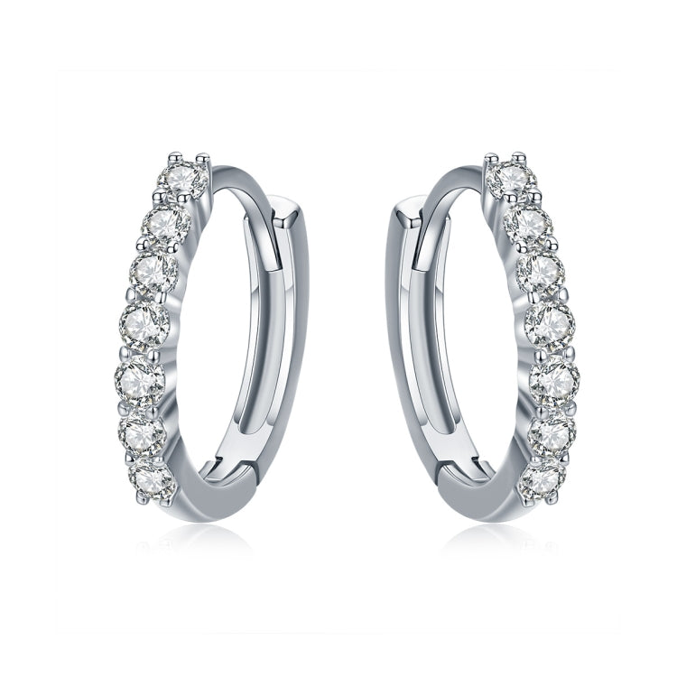 Orecchini di gioielli in argento sterling S925 Orecchini con zirconi intarsiati