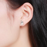Orecchini di bradipo animale Orecchini semplici in argento sterling, SCE327