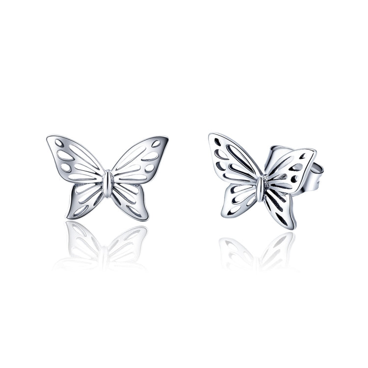 Orecchini a farfalla in argento sterling S925, SCE452