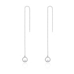 Regalo di San Valentino Semplici orecchini a bottone in argento sterling S925, SCE080