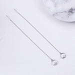 Regalo di San Valentino Semplici orecchini a bottone in argento sterling S925, SCE080
