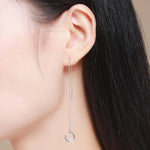Regalo di San Valentino Semplici orecchini a bottone in argento sterling S925, SCE080